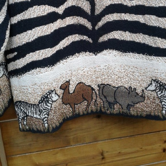 Vintage rare Painted Pony Safari zebra print blazer/jacket - Picture 11 of 12